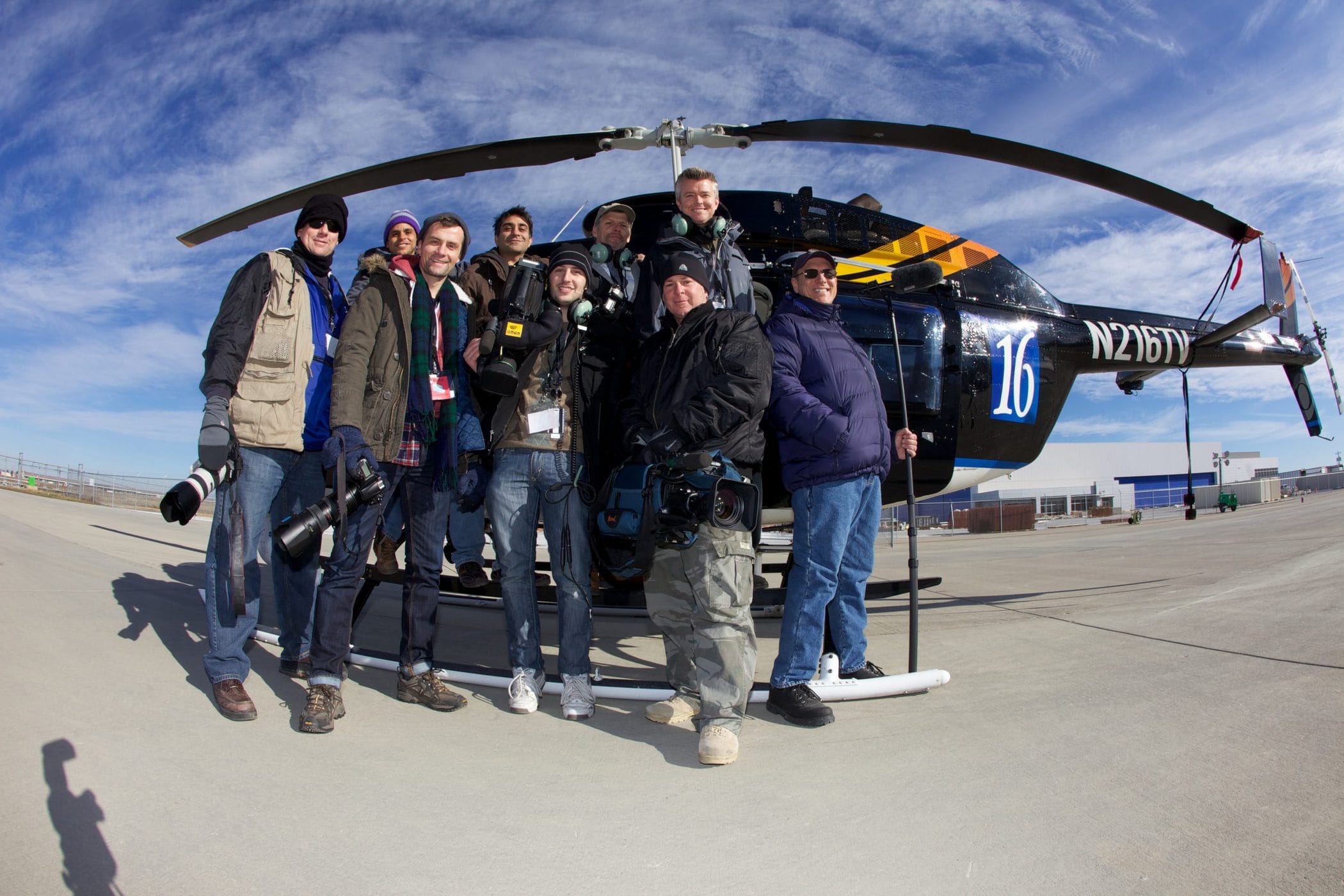 Helicopter aerial project with K2 video directors