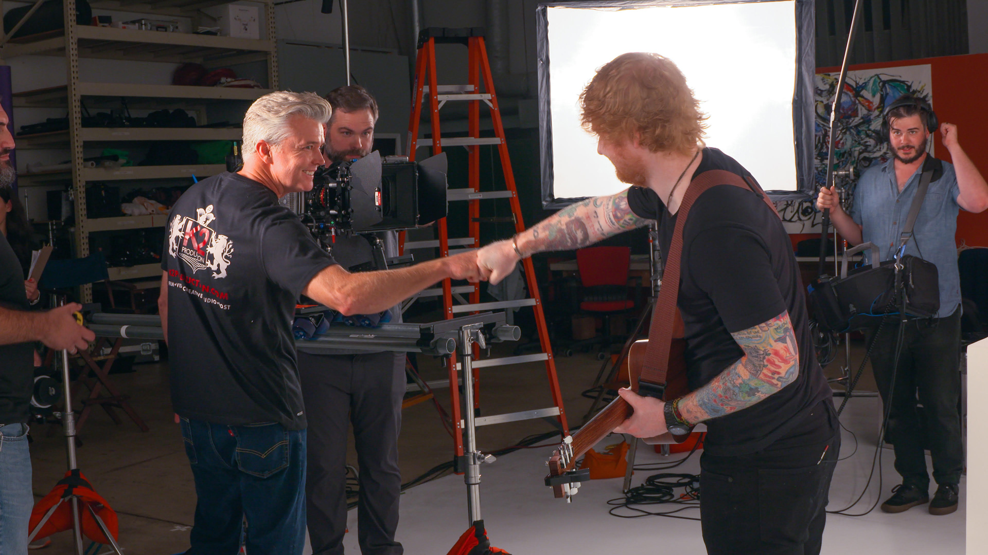 K2 Productions Ed Sheeran video production behind-the-scenes